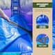XJUMP Tropical Deep Sea 19' Dual Lane Side Loader Water Slide with Pool, for Kids and Adults, Commercial Grade (Blower Included)