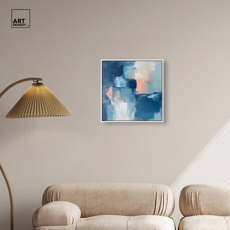 Whispering Blue I Canvas by Art Remedy