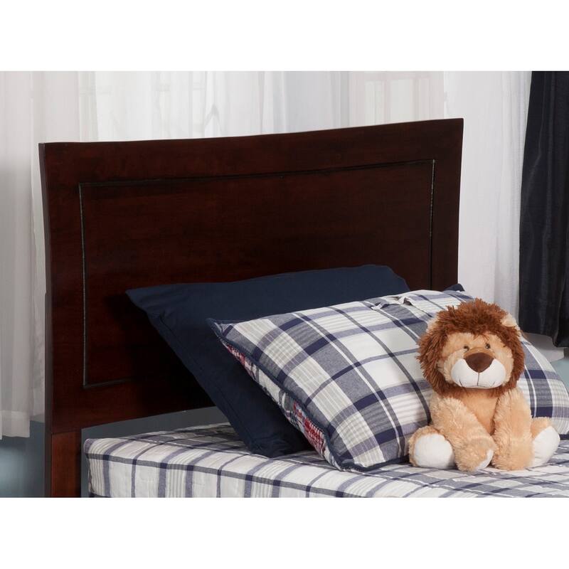 AFI Metro Headboard with Attachable Charger - Walnut - Twin