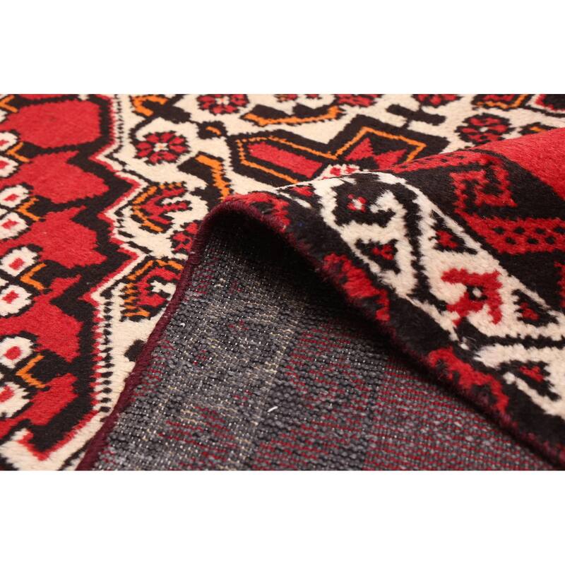 ECARPETGALLERY Hand-knotted Andelz Red Wool Rug - 3'7 x 6'7