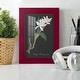 preview thumbnail 27 of 118, Orchid on Slate III -Framed Print w/glass-Cherry Red