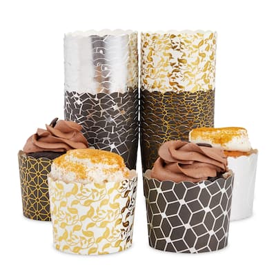 50x Mini Cupcake Muffin Liners Wrappers Paper Baking Cups Pastel Color for Party