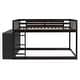 preview thumbnail 24 of 48, White Full Bunk Bed with 4 Drawers & 3 Shelves - Perfect for Families