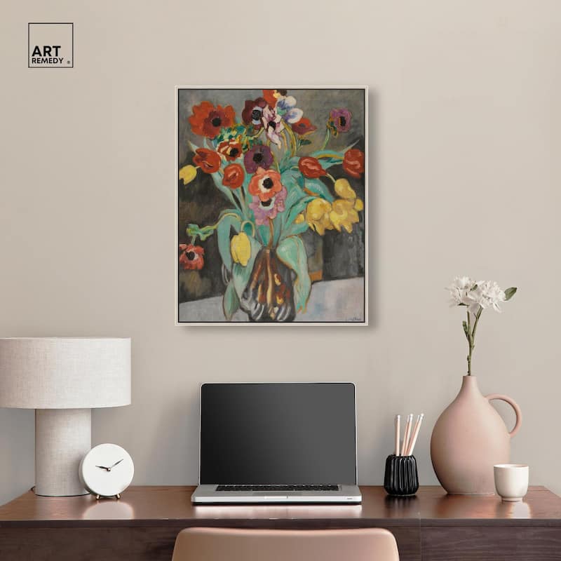 Valtat Anemones Tulipes Canvas by Art Remedy