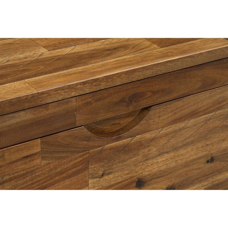 Hailey Acacia Wood 46-inch Storage Bench