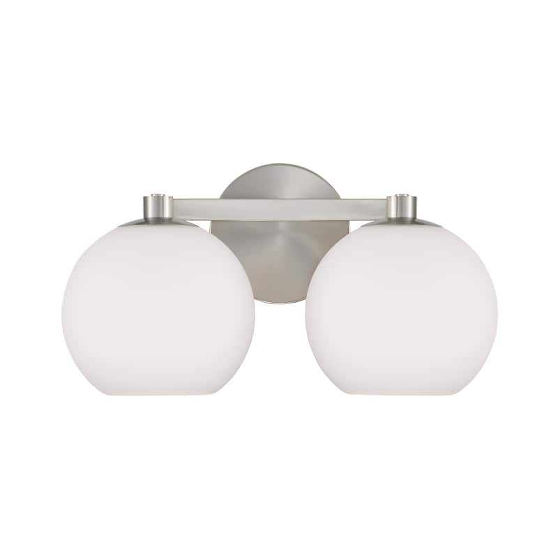 Ansley 2-Light Vanity - 14.75"W x 8"H x 7.75"E