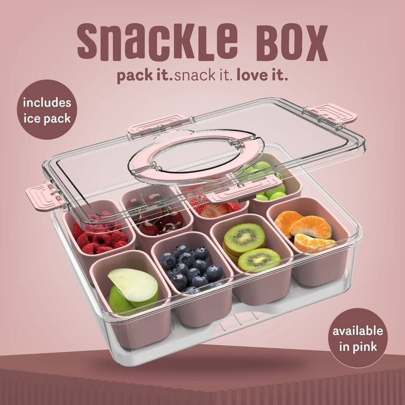 COOK WITH COLOR Snackle Box for Kids Lunch Box and Snack Container