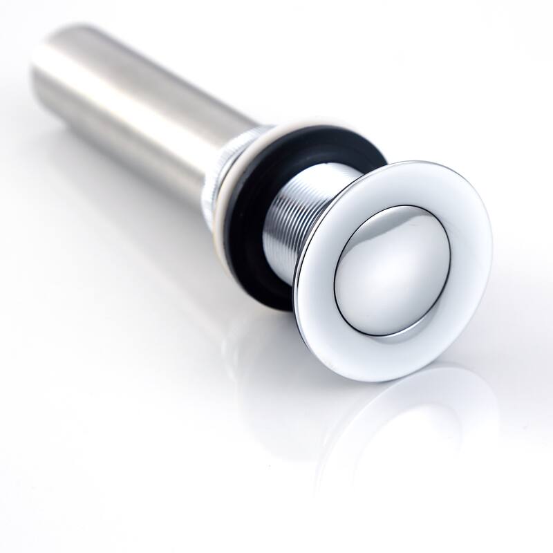 Luxier DS03-T Bathroom Sink Push Pop-Up Drain Stopper with No Overflow