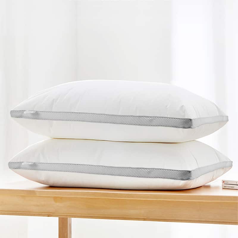 Premium Plush Pillows Gusseted Pillow for Sleeping Set of 2