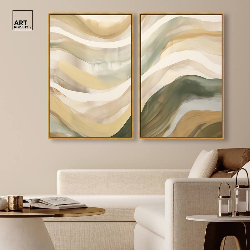 Dunes of Time I Canvas Set of 2 by Art Remedy