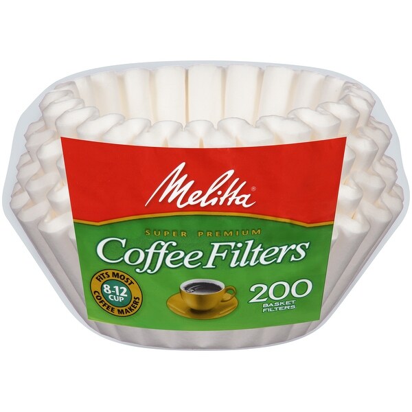 Melitta 8-12 Cup Basket Coffee Filters 