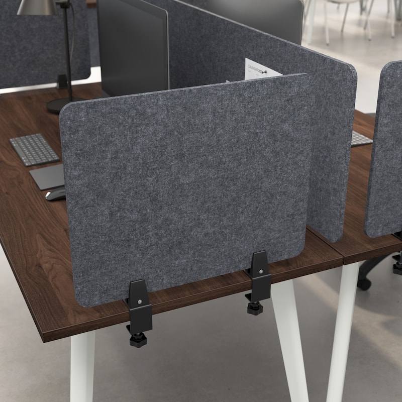 Bush Business Furniture 22W Office Desktop Privacy Screen - Cool Charcoal