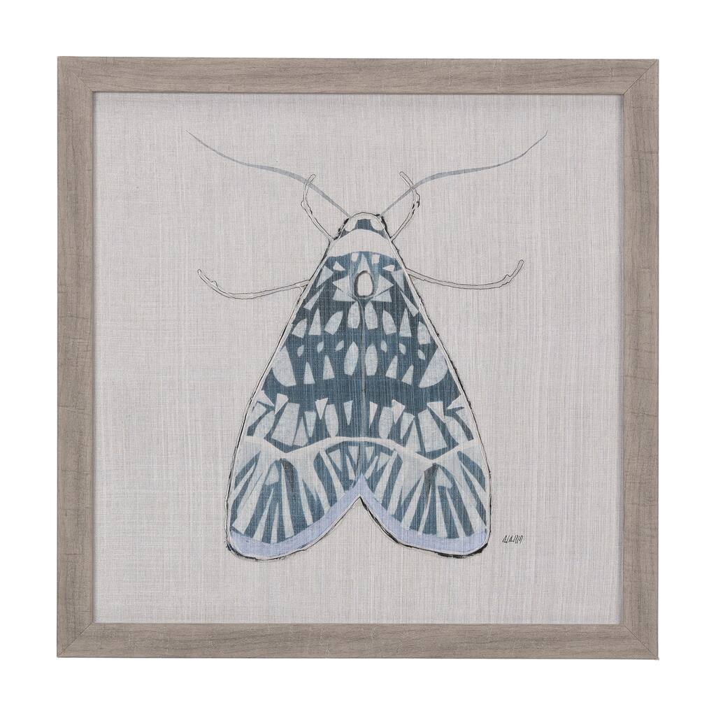 Moth Blue I Framed Art Print