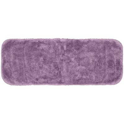 Finest Luxury Washable Nylon Shag Bath Rug, or Set in Purple