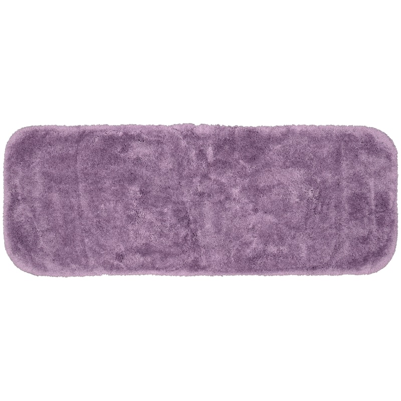Finest Luxury Washable Nylon Shag Bath Rug, or Set in Purple - On Sale ...