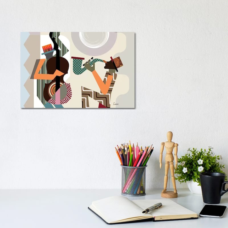iCanvas "Jazz Quintet" by Lanre Studio Canvas Print - 8x12x0.75