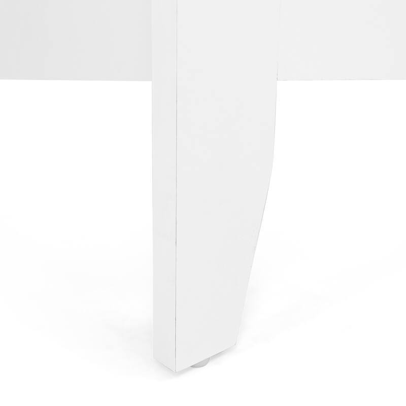 21" Modern Storage Side Table with One Drawer and Open Cubby for Living Room or Bedroom