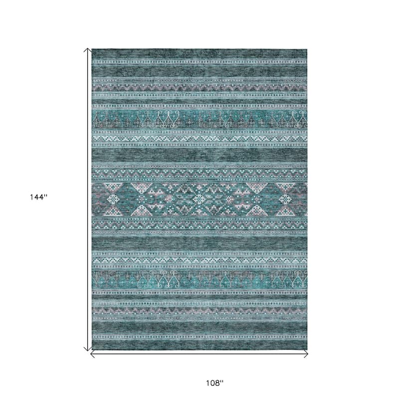 HomeRoots Southwestern Transitional Rectangle Outdoor Rug