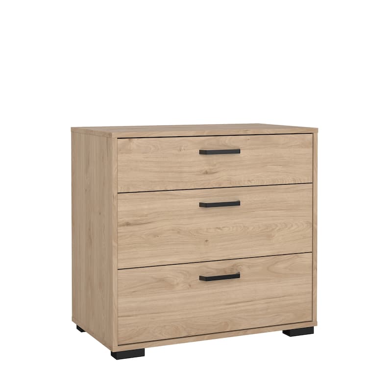 Porch & Den Sofia 3 Drawer Chest, Jackson Hickory - Jackson Hickory