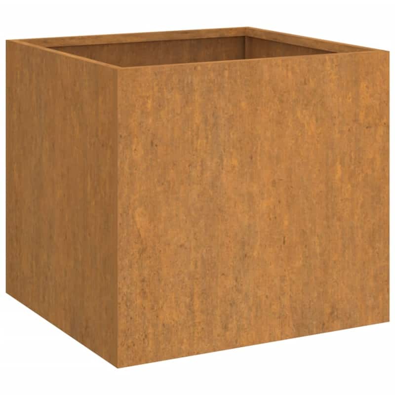 vidaXL Planter Stand Outdoor Raised Garden Bed for Vegetables Corten Steel