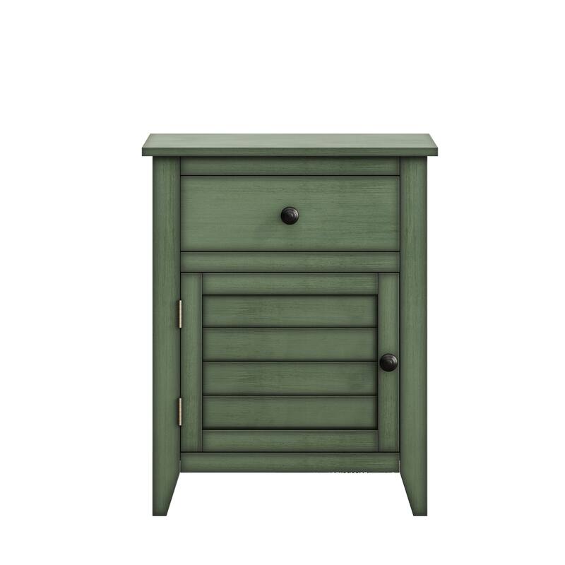 Transitional Nightstand with Storage Drawer