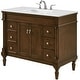 preview thumbnail 8 of 9, Elegant Lighting VF13042-VW Lexington 42" Free Standing Single Basin