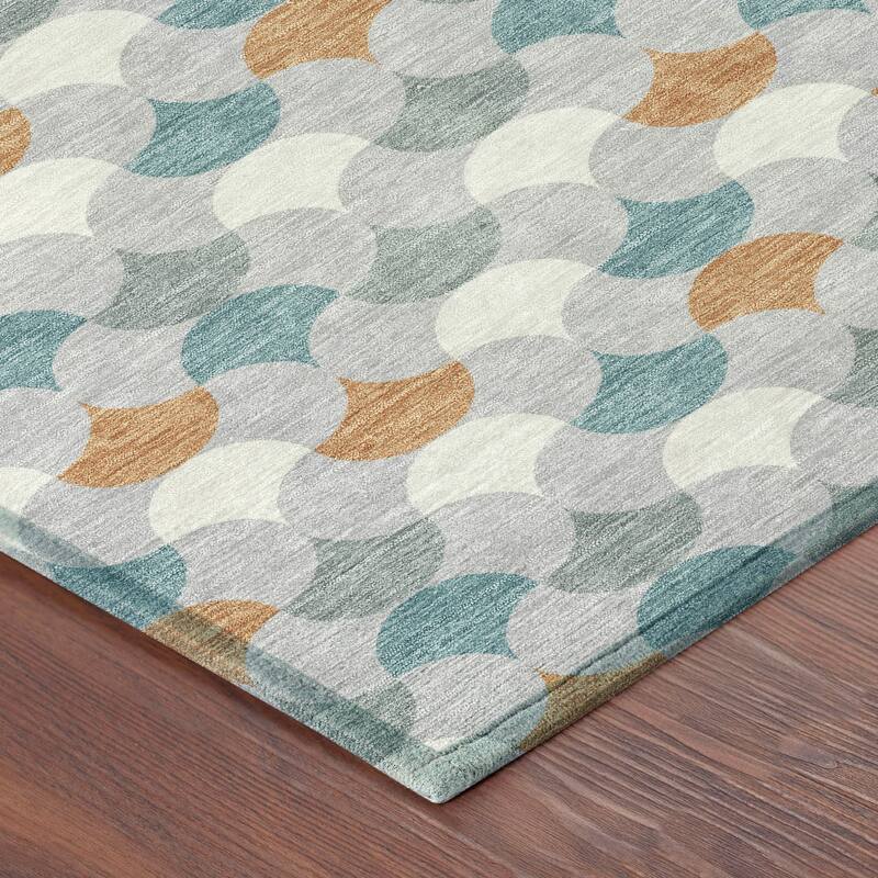 Machine Washable Indoor/ Outdoor Modern Osage Chantille Rug