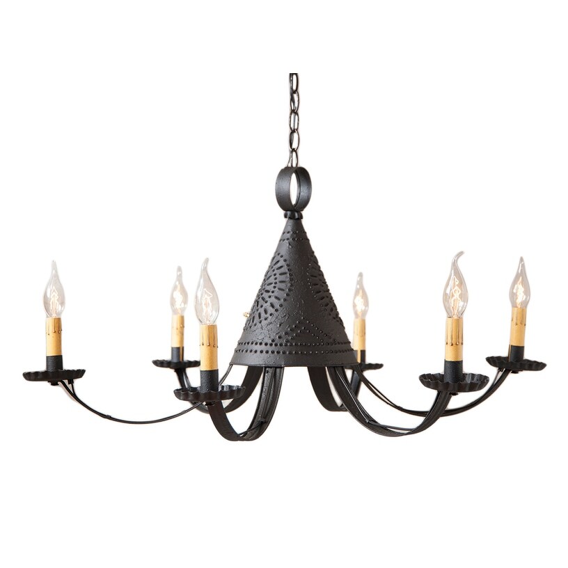 Pennycress Punched Tin Chandelier 17.5 X 30.5 X 30.5 inches Bed Bath Beyond 17026385