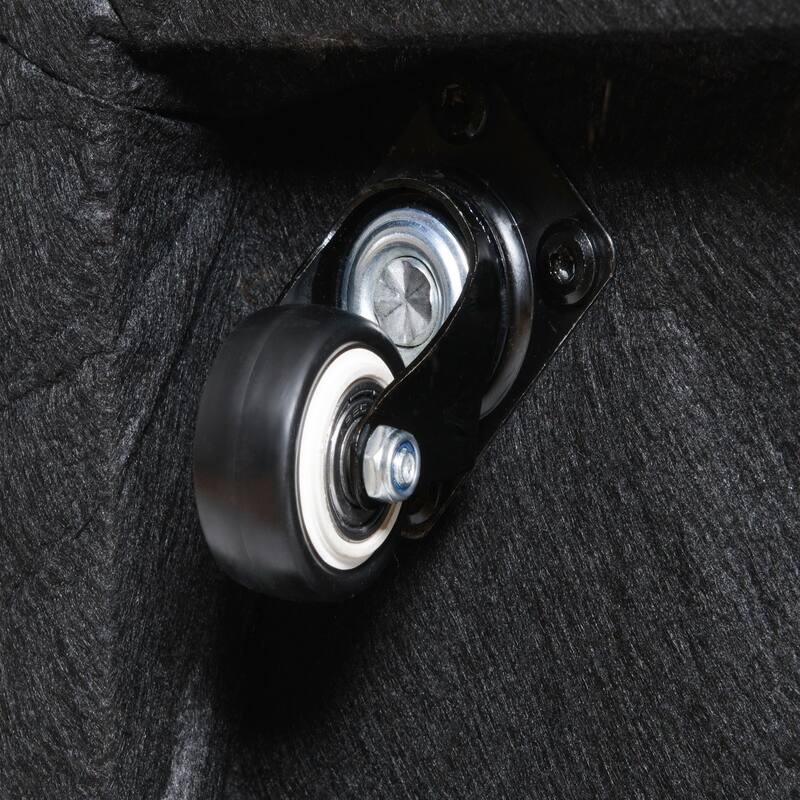 KINWELL 25" Performance Fabric Upholstered Rolling Dining Armchair