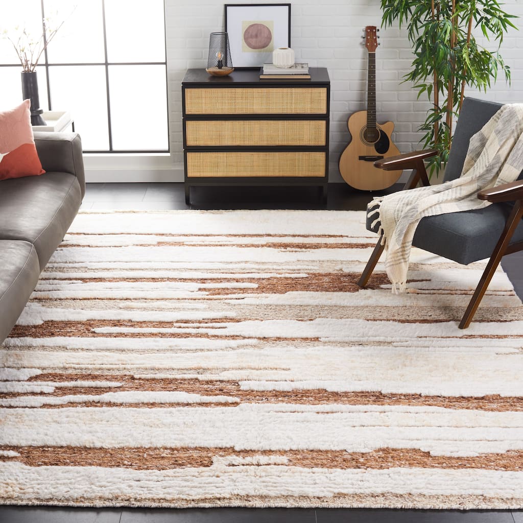 SAFAVIEH Handmade Tribeca Jenni Rustic Wool Rug