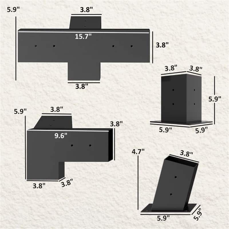 Vine Frame kit, Rattan Frame, Column Base, black