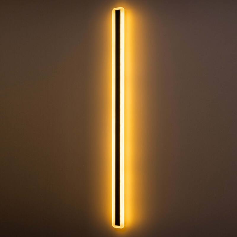 1-Light Modern Linear Strip Integrated LED IP65 Waterproof Indoor/ Outdoor Wall Light
