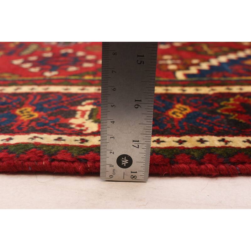 ECARPETGALLERY Hand-knotted Kayseri Red Wool Rug - 4'4 x 6'9