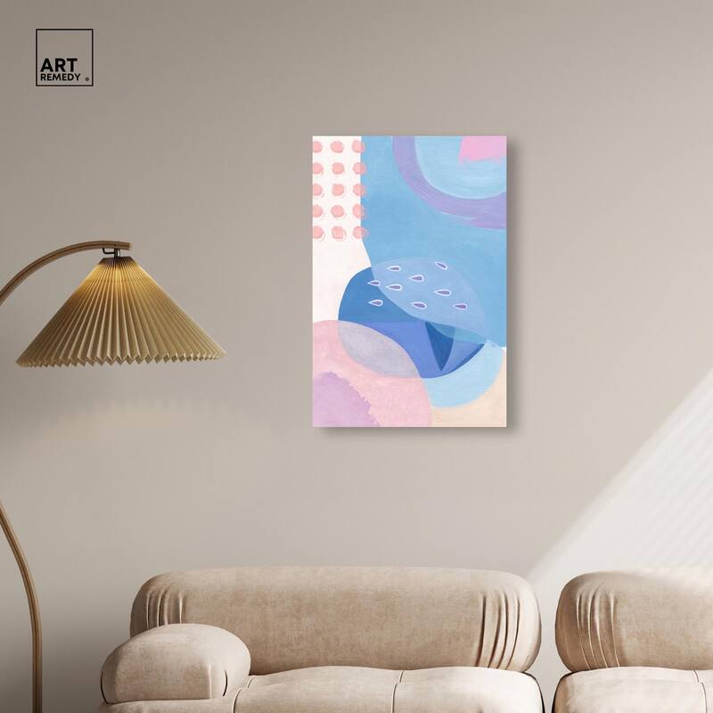 Doll Memories - Pretty Blue II Canvas by Art Remedy, Gallery Wrapped