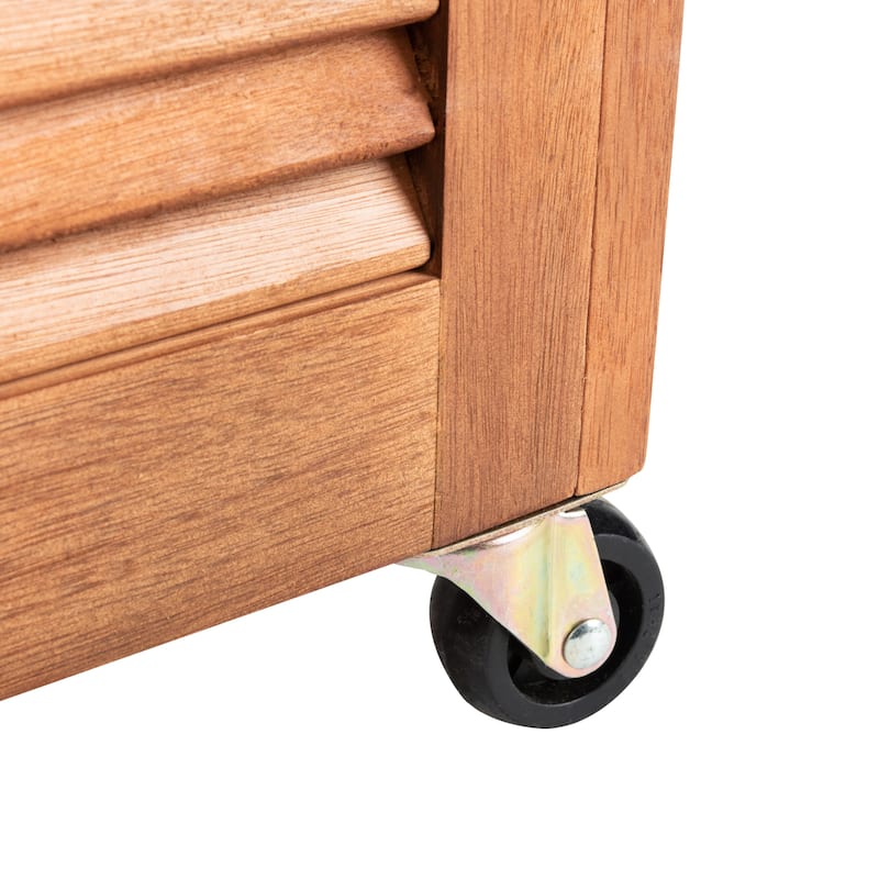 SAFAVIEH Outdoor Miah Cushion Solid Wood Storage Box