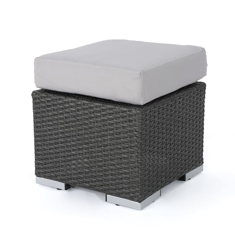 Christopher Knight Home Santa Rosa Outdoor Wicker Ottoman