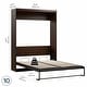 preview thumbnail 39 of 88, Pur 65W Queen Murphy Bed for Multipurpose Room by Bestar