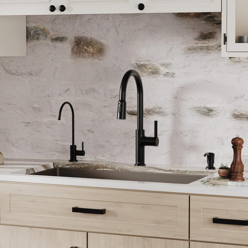 Karran Undermount 32.5 in. Large Single Bowl Quartz Kitchen Sink