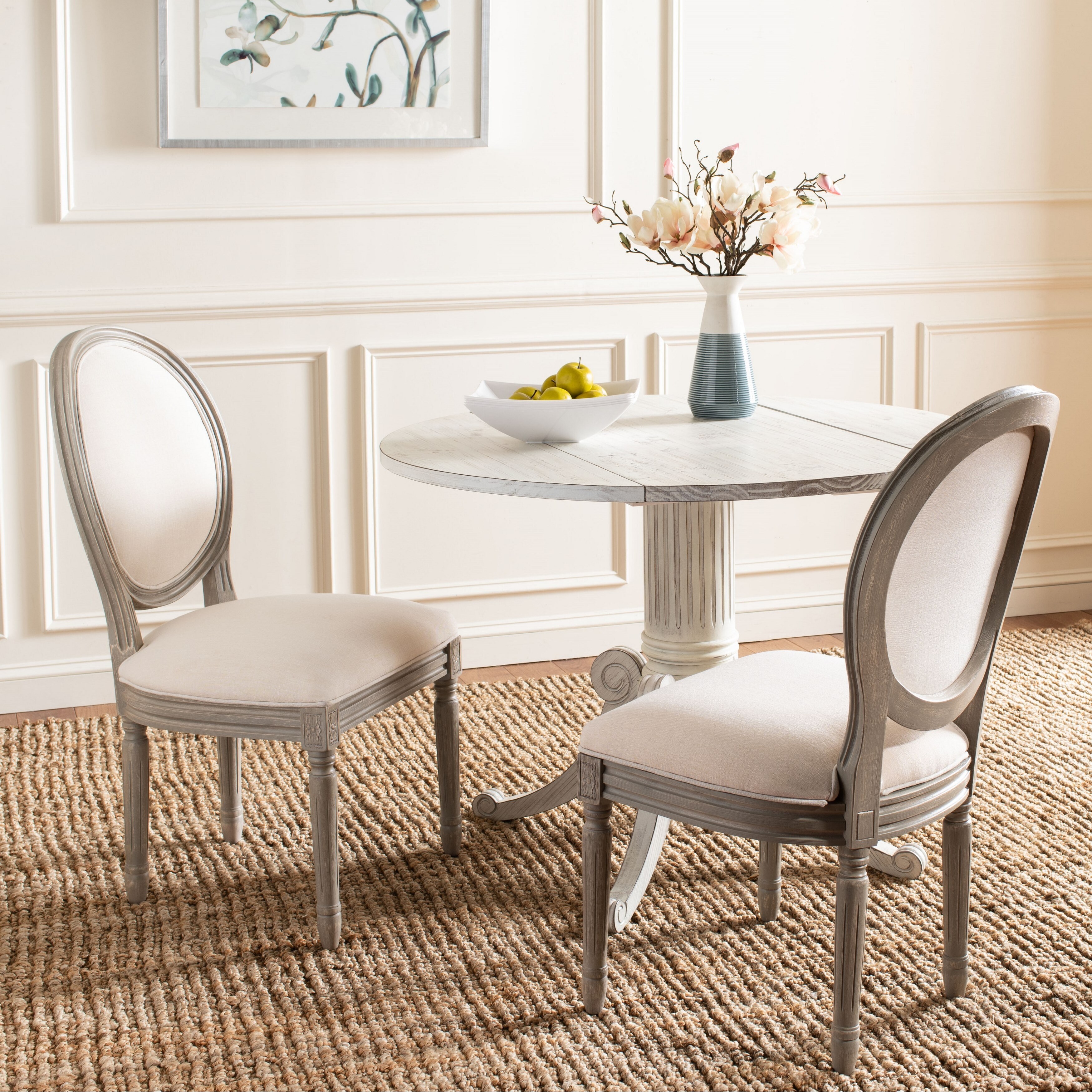 Shop Safavieh Dining Old World Holloway Light Beige Oval Dining