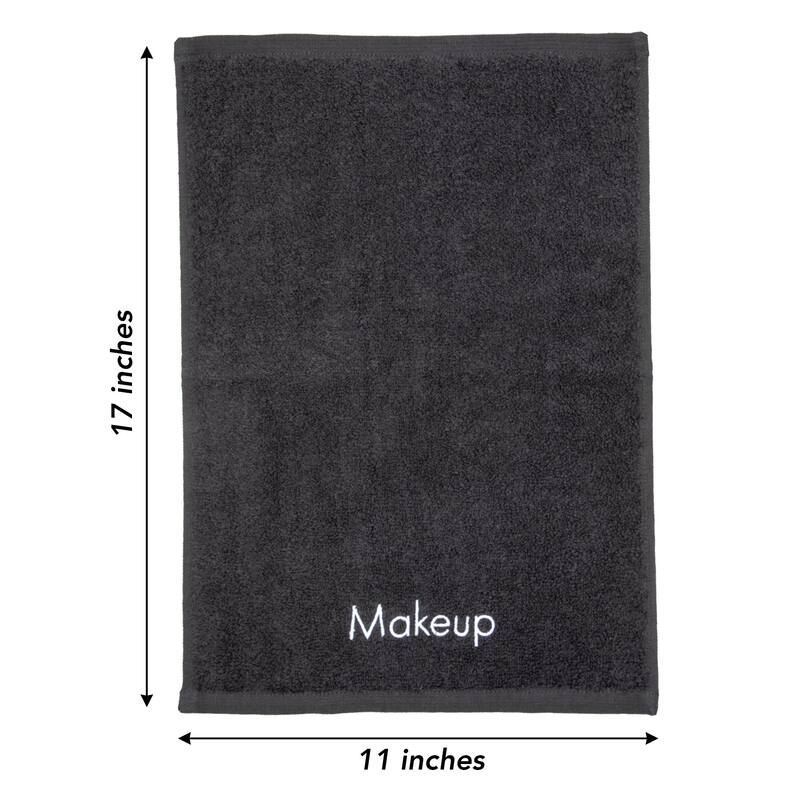 Cotton Embroidered Makeup Remover Towels - Set of 6