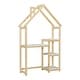 preview thumbnail 11 of 32, House-shaped Wooden writing Desk,Kids study Table,Bookshelf & Toy Storage