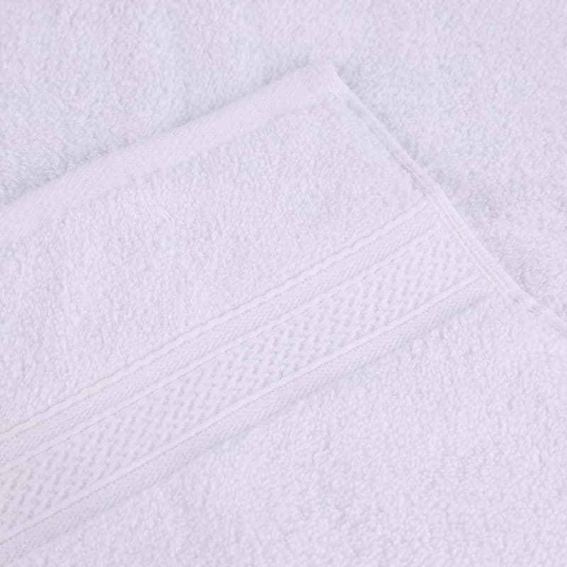 Superior Chevron Zero Twist Solid and Jacquard Cotton 6 Piece Towel Set