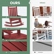 preview thumbnail 103 of 110, Modern High-Back Rocking Adirondack Chair All Weather