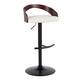 Option White PU/Mahogany Wood/Black Metal