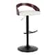 Option White Faux Leather / Cherry