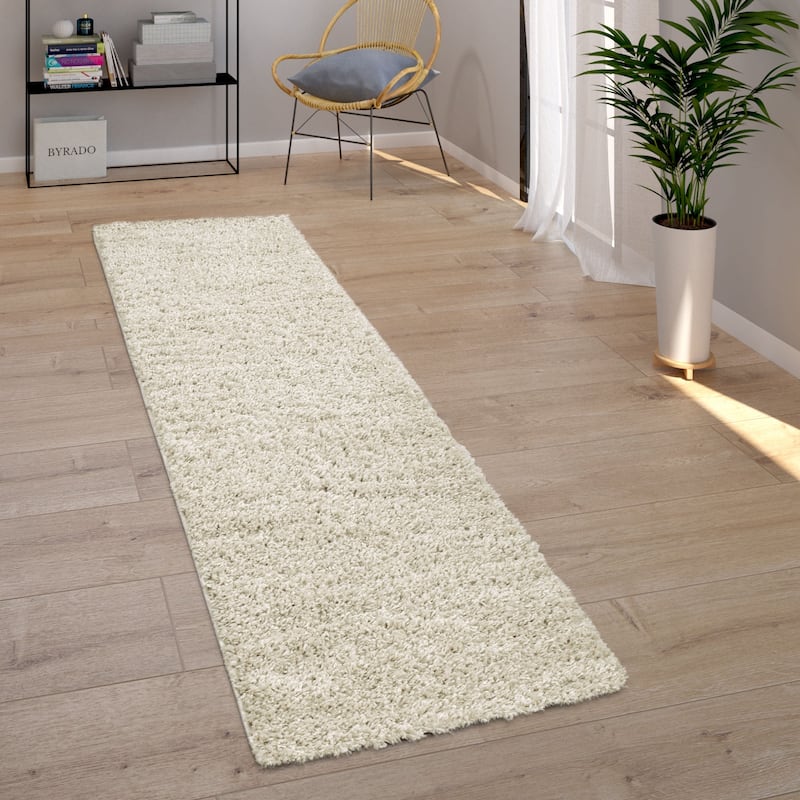 Plain Shag Rug For Living Room or Bedroom in pastell colors
