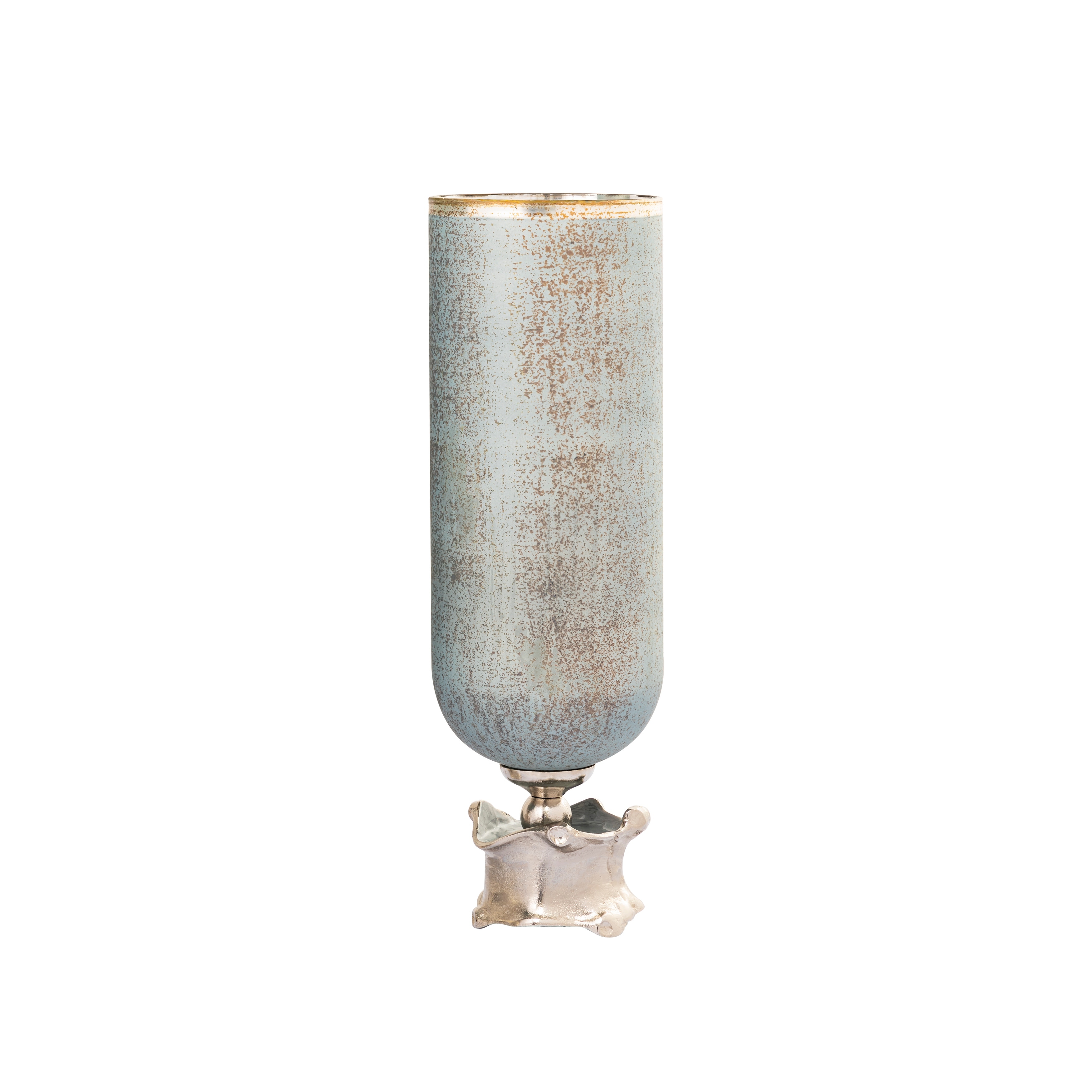 Atlas Oasis Metal and Glass Vase