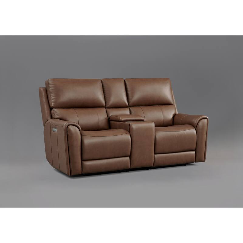 76'' W Top Grain Leather Triple Power Loveseats with Wireless charge & Zero Gravity