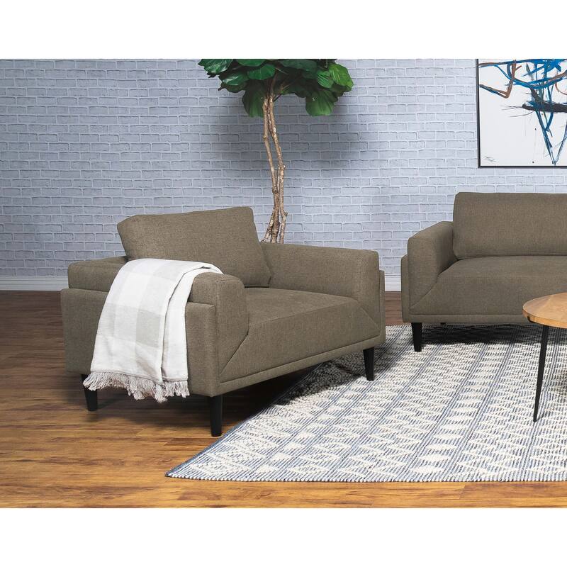 Rilynn Upholstered Track Arm Accent Chair Grey