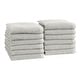 preview thumbnail 38 of 184, 100% Cotton Acacia Collection Ultra Absorbant Popcorn Bath Towels Washcloths (12-Pack) - Light grey